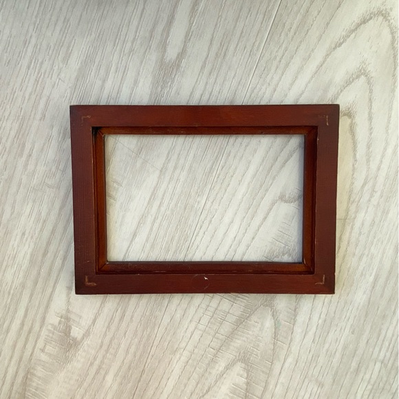 5/$20 Small Wood Distressed Photo Frame 4x6 with Glass - Picture 4 of 6